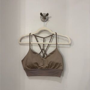 Alo Beige Strappy Bralette